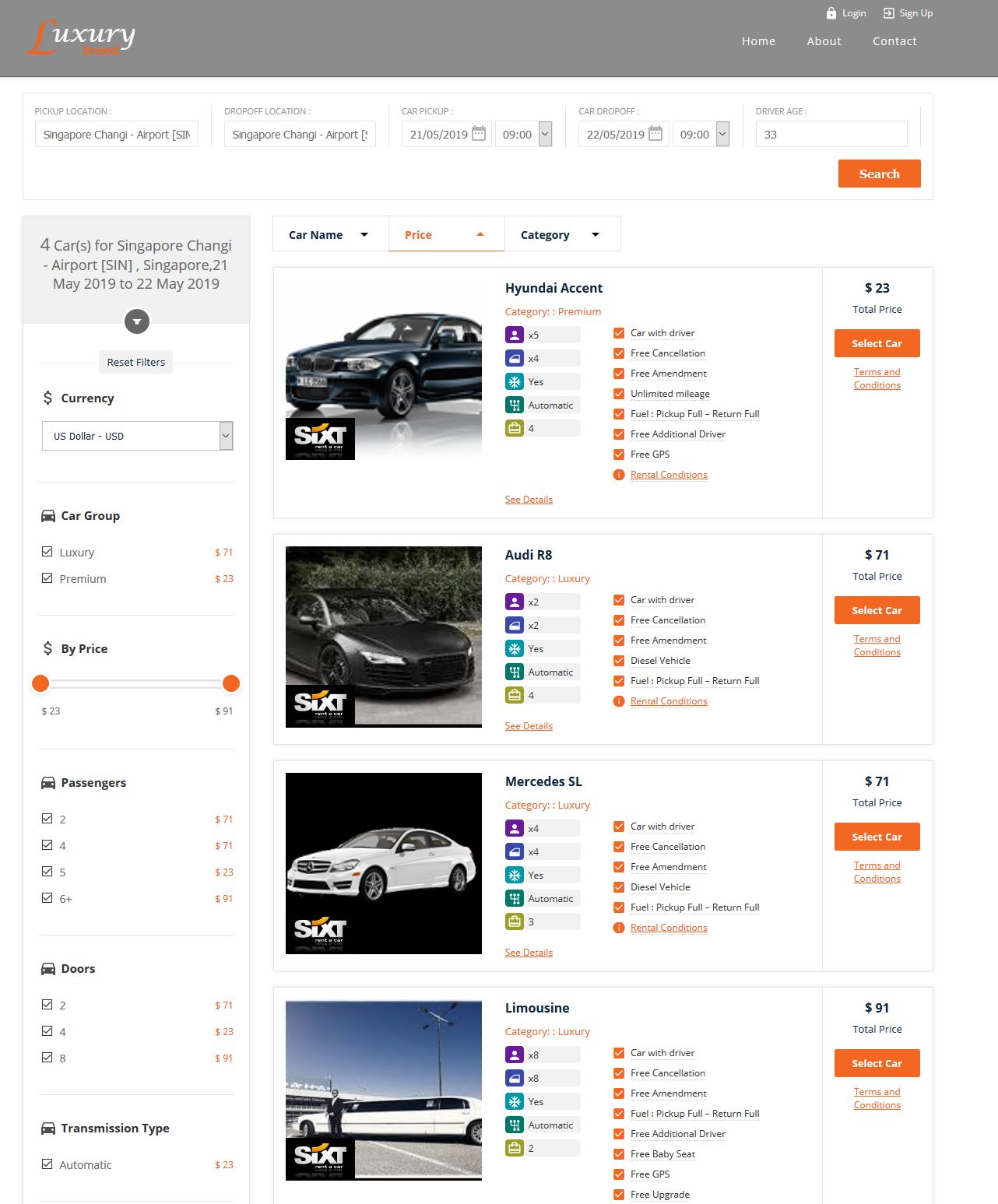 Car Booking Engine