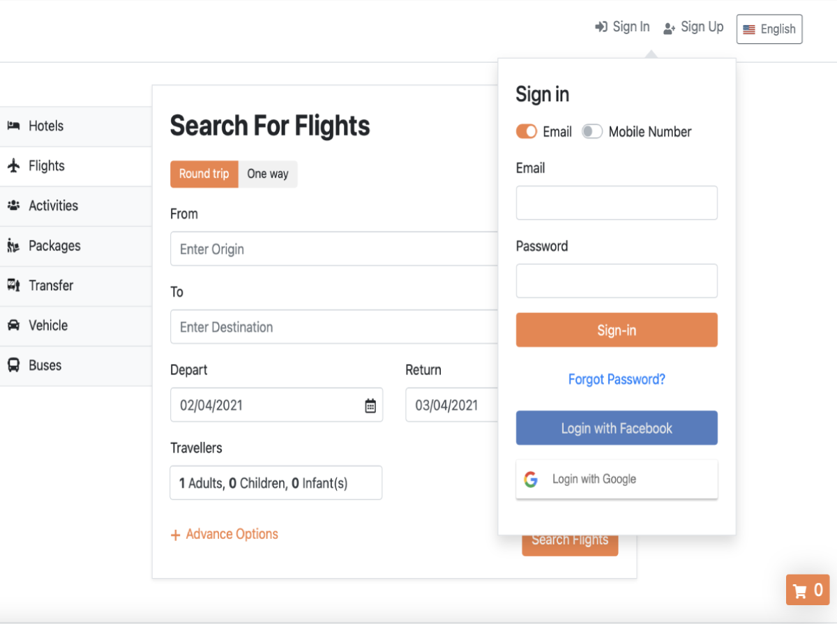 Flight Booking Engine 2